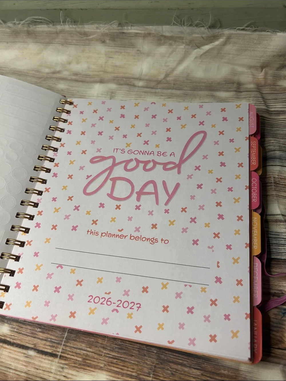 2027 Boho Weekly Planner  Pink Purple Western Cowboy Design 17mo Coquette